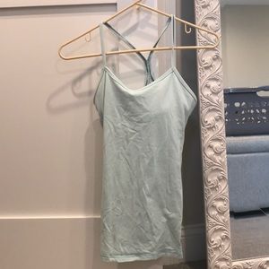 Mint Lululemon Power Y Tank